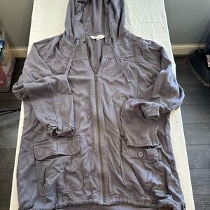 Serra Charcoal Hooded Jacket